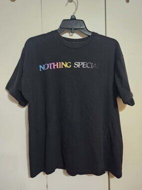 Nothing Special Brand T-Shirt Men’s Large Black Rainbow Graphic Streetwear